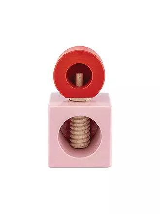 ALESSI | Nussknacker TWERGI Buchenholz Rosa/Rot | 